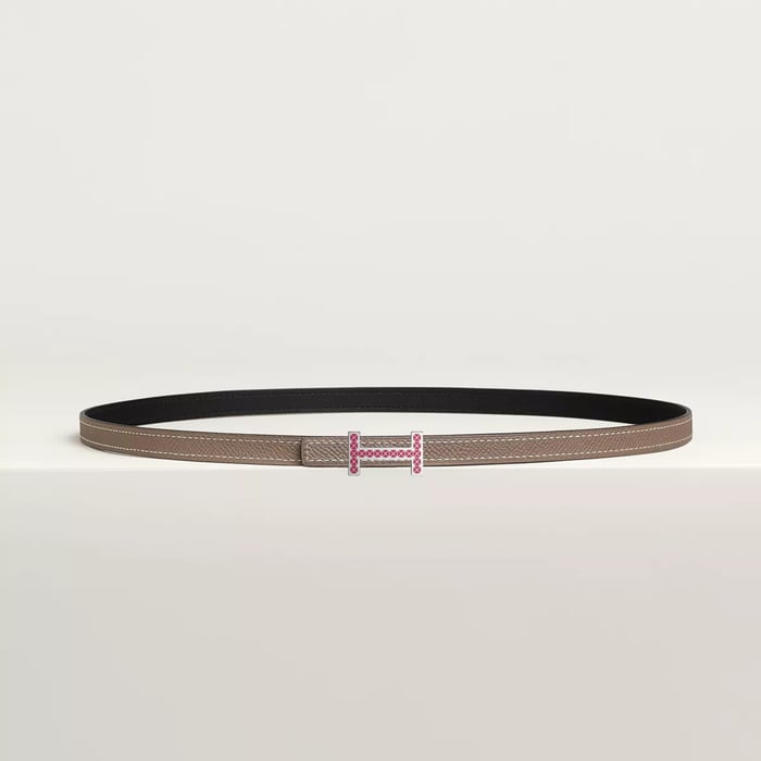 Focus Medor Laquee 벨트 버클 & 리버서블 가죽 스트랩 13mm
