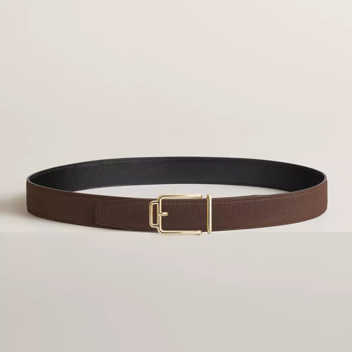 Volte-face Reversible Belt Buckle & Reversible Leather Strap 32 MM