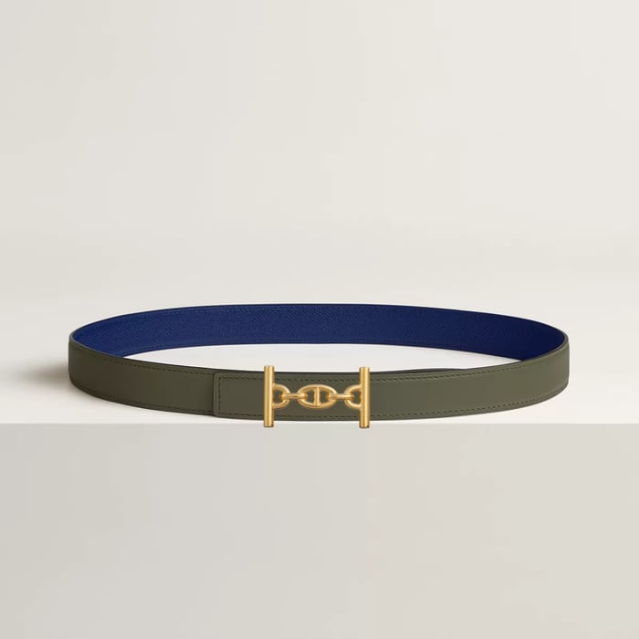 Lagune belt buckle & Reversible leather strap 24 mm