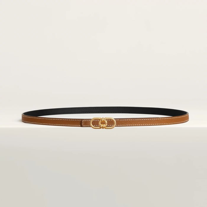 Plaisance Belt Buckle & Reversible Leather Strap 13 MM