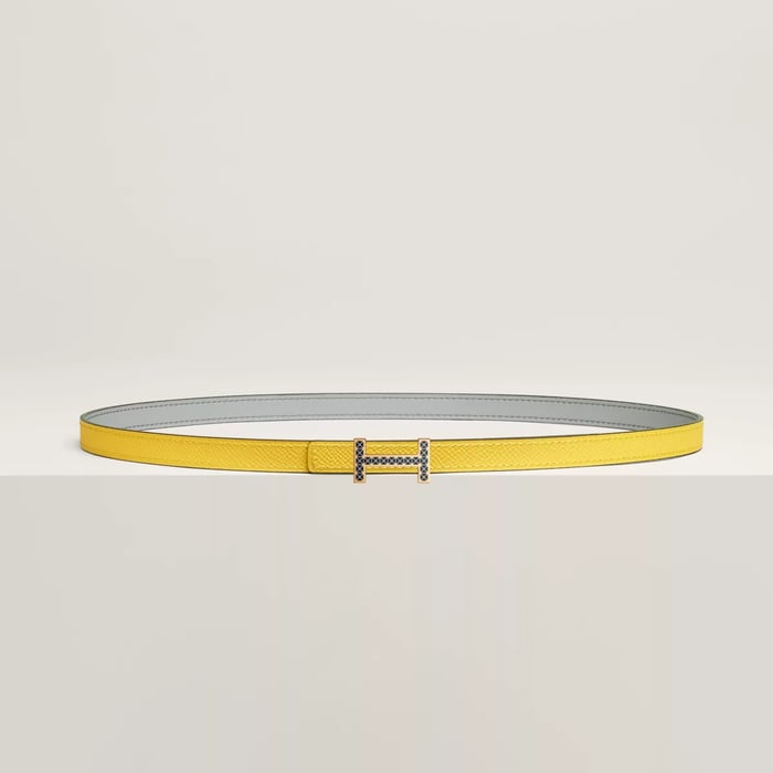 Focus Medor Laquee Belt Buckle & Reversible Leather Strap 13 MM