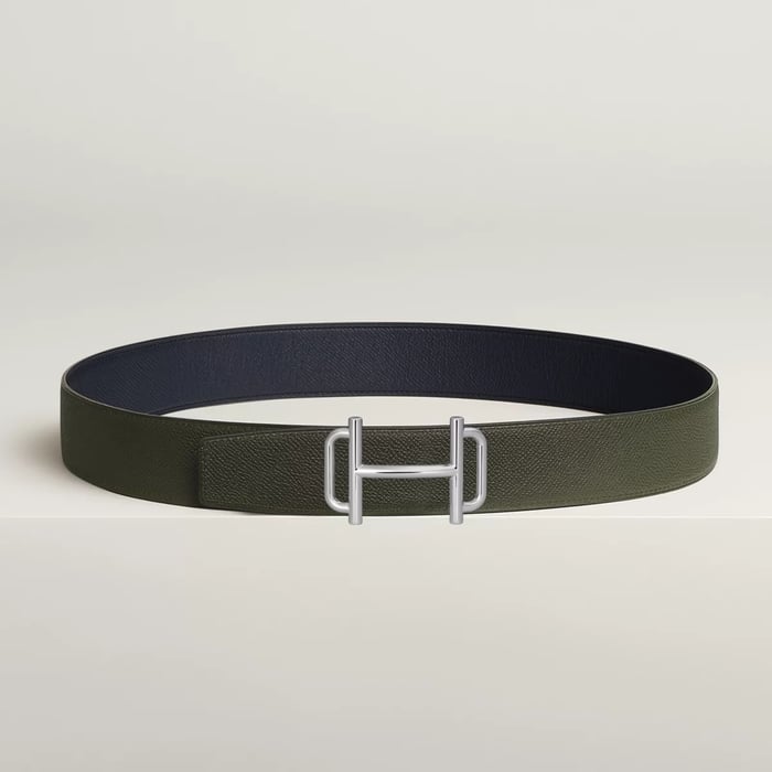 Royal Belt Buckle & Reversible Leather Strap 38 MM