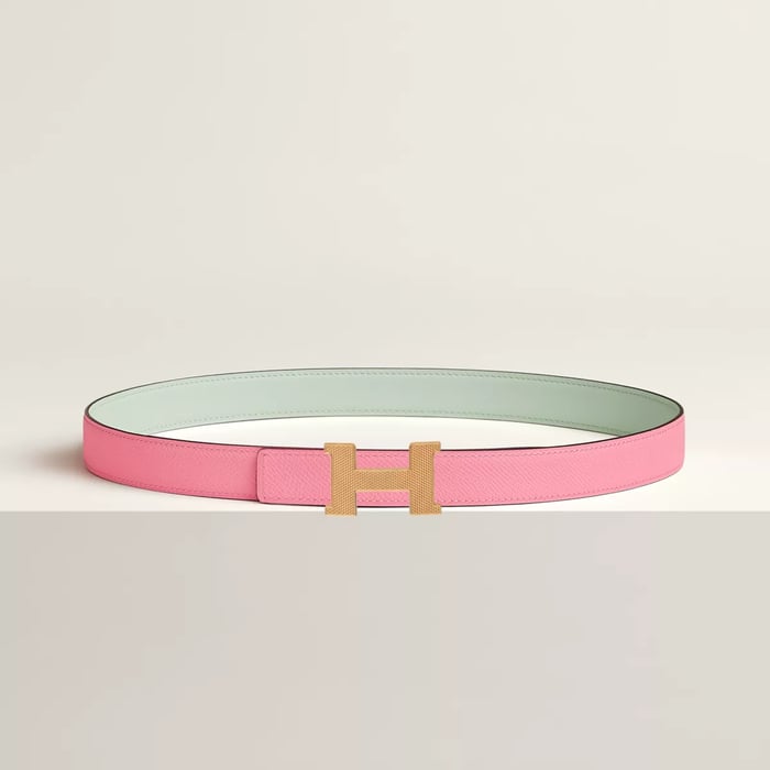 Mini Constance Guillochee Belt Buckle & Reversible Leather Strap 24 MM