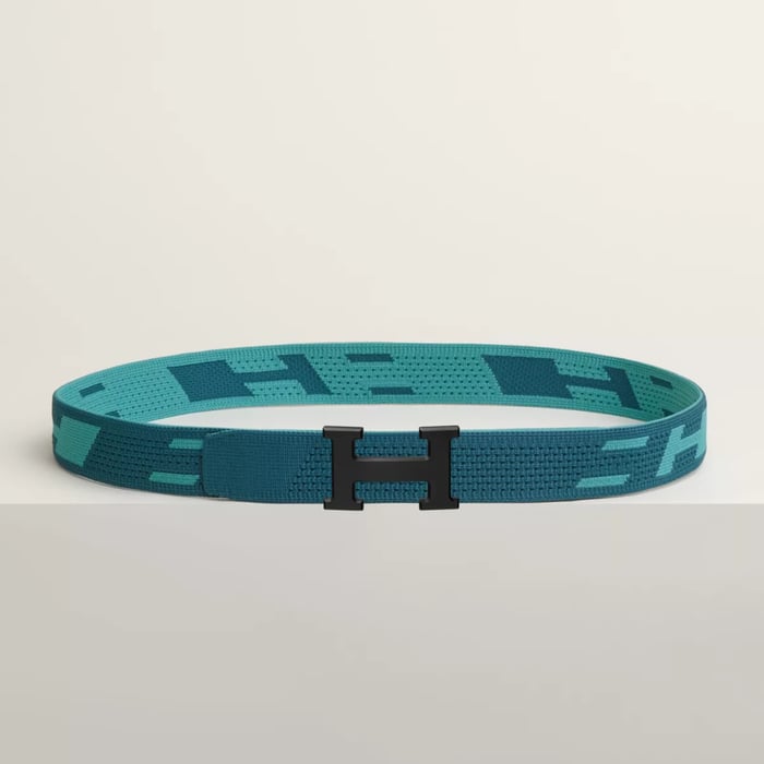 ベルトバックル 《h》 & ニットベルト 《スプリント》 32 MM
