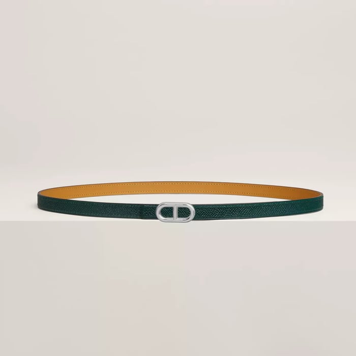 Maillon H Belt Buckle & Reversible Leather Strap 13 MM