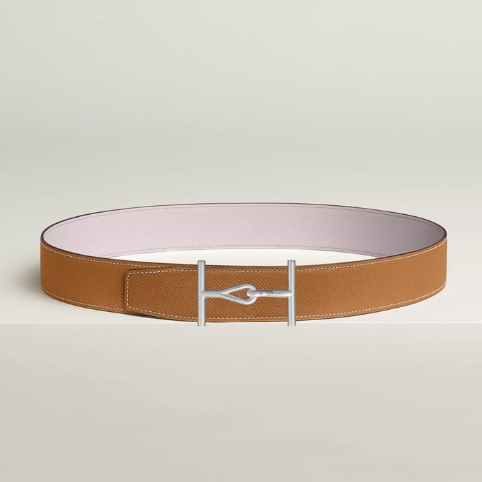 Jumbo Belt Buckle & Reversible Leather Strap 38 MM
