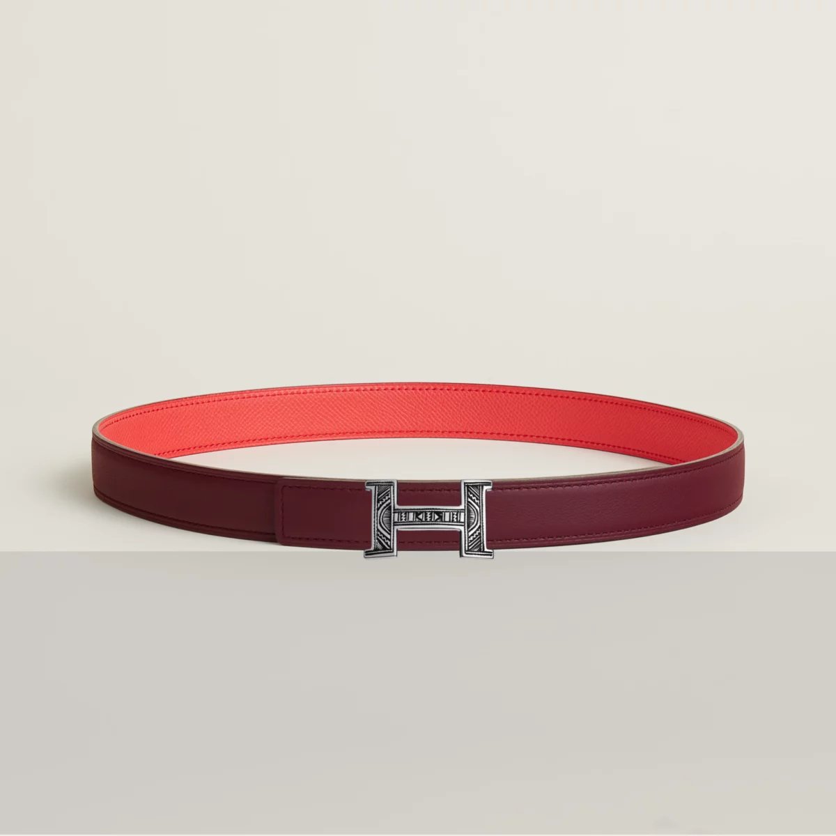Mini Constance Touareg belt buckle & Reversible leather strap 24 mm
