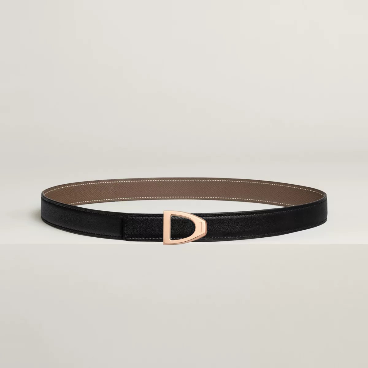 Cavaliere belt buckle & Reversible leather strap 24 mm