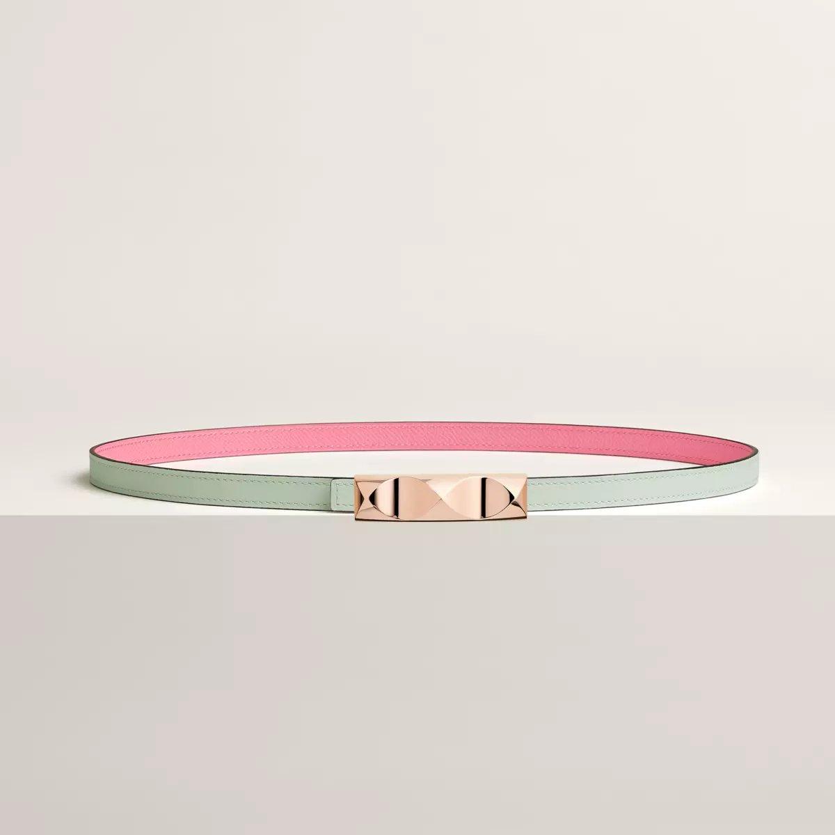 Infini belt buckle & Reversible leather strap 13 mm