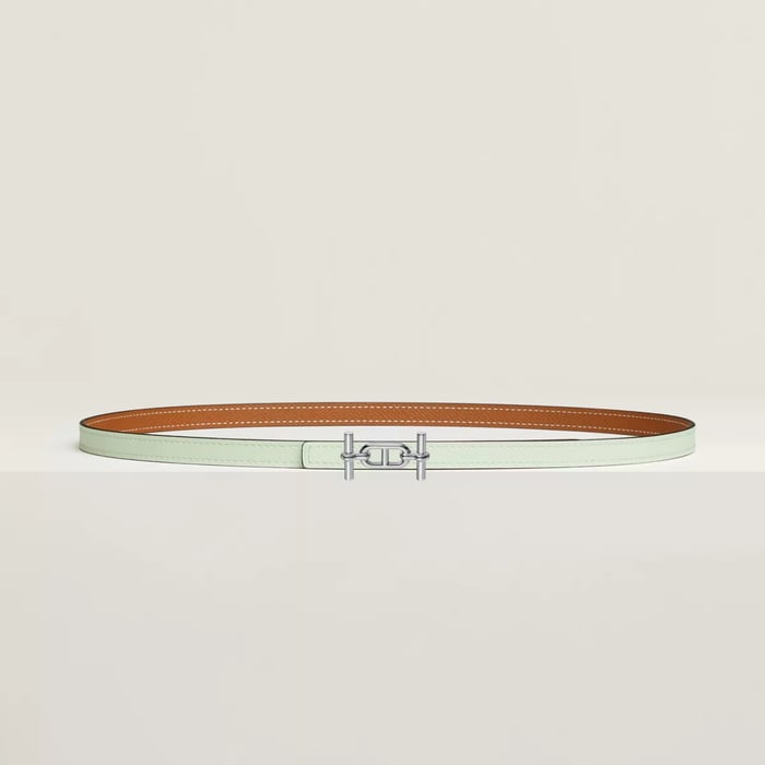 Ancre belt buckle & Reversible leather strap 13 mm