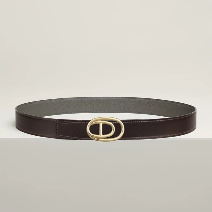Odyssee Belt Buckle & Reversible Leather Strap 32 MM
