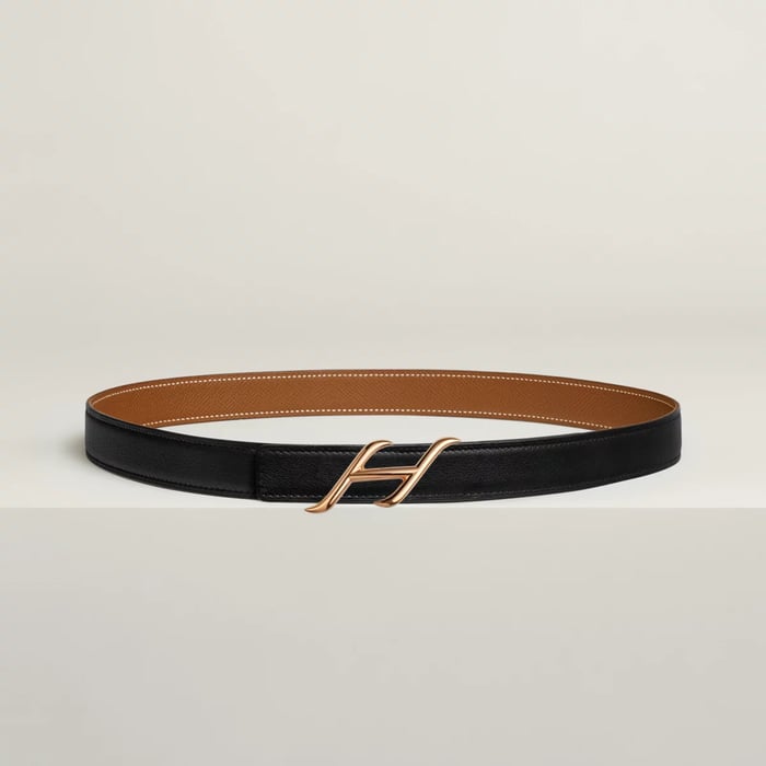 Hdn Belt Buckle & Reversible Leather Strap 24 MM