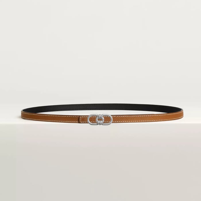 Plaisance Belt Buckle & Reversible Leather Strap 13 MM
