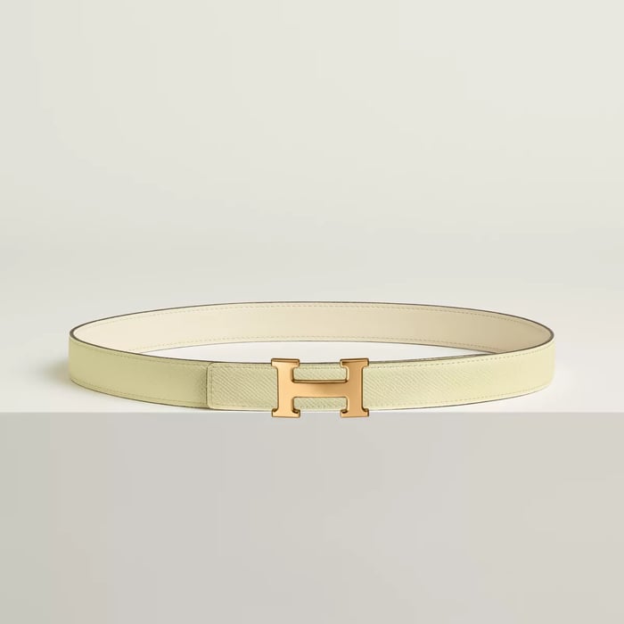 Mini H Belt Buckle & Reversible Leather Strap 24 MM