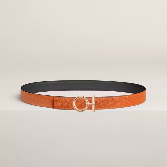 Flot Belt Buckle & Reversible Leather Strap 24 MM