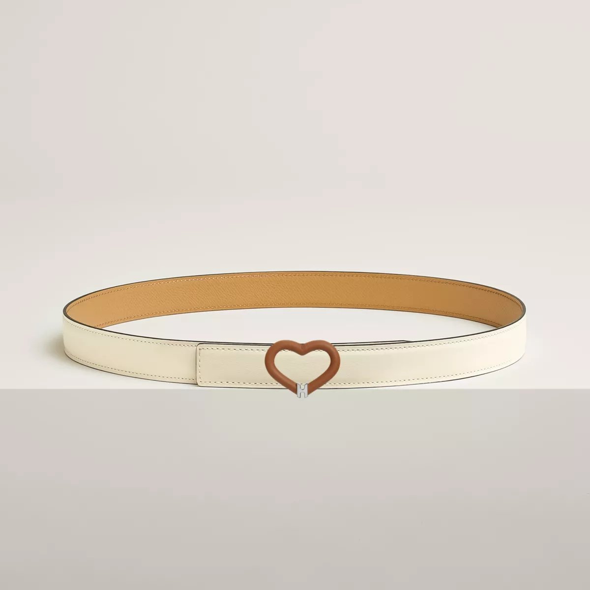 Plein Coeur belt buckle & Reversible leather strap 24 mm
