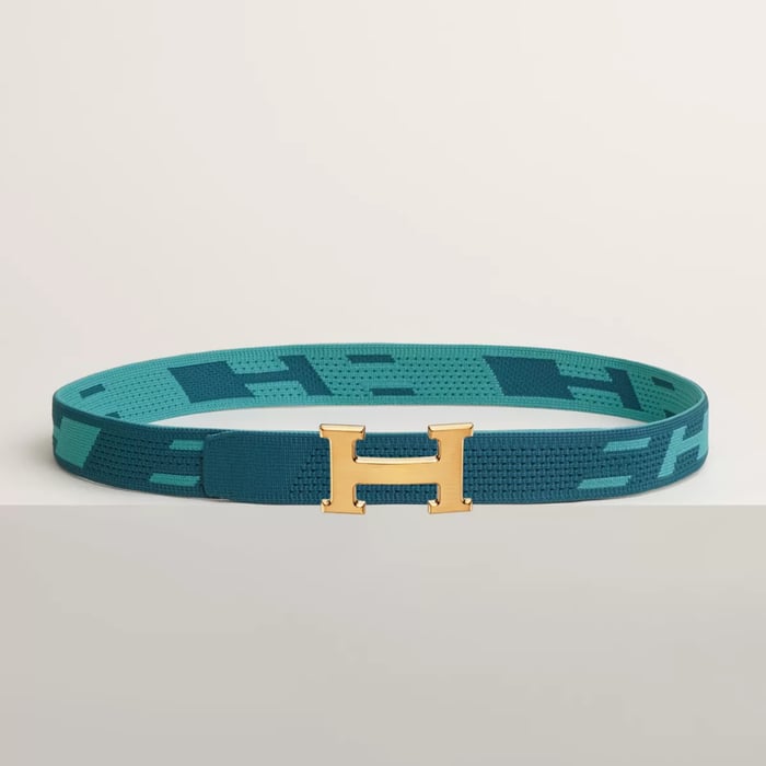 ベルトバックル 《h》 & ニットベルト 《スプリント》 32 MM