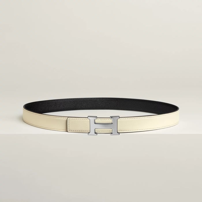 Mini H Belt Buckle & Reversible Leather Strap 24 MM