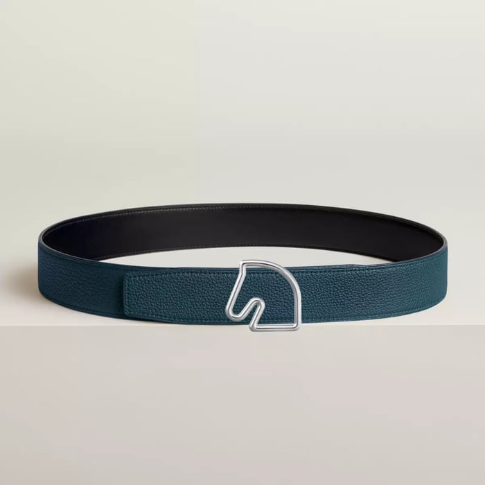 Tete De Cheval Belt Buckle & Reversible Leather Strap 38 MM