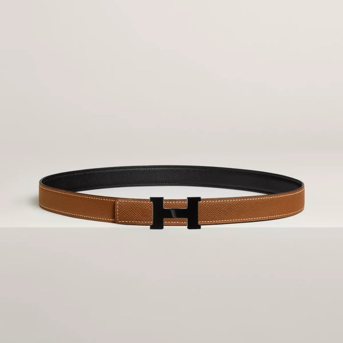 Mini Constance So Black Belt Buckle & Reversible Leather Strap 24 MM