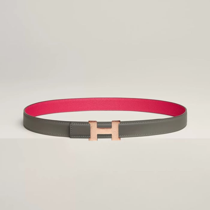 Mini Constance Martelee belt buckle & Reversible leather strap 24 mm