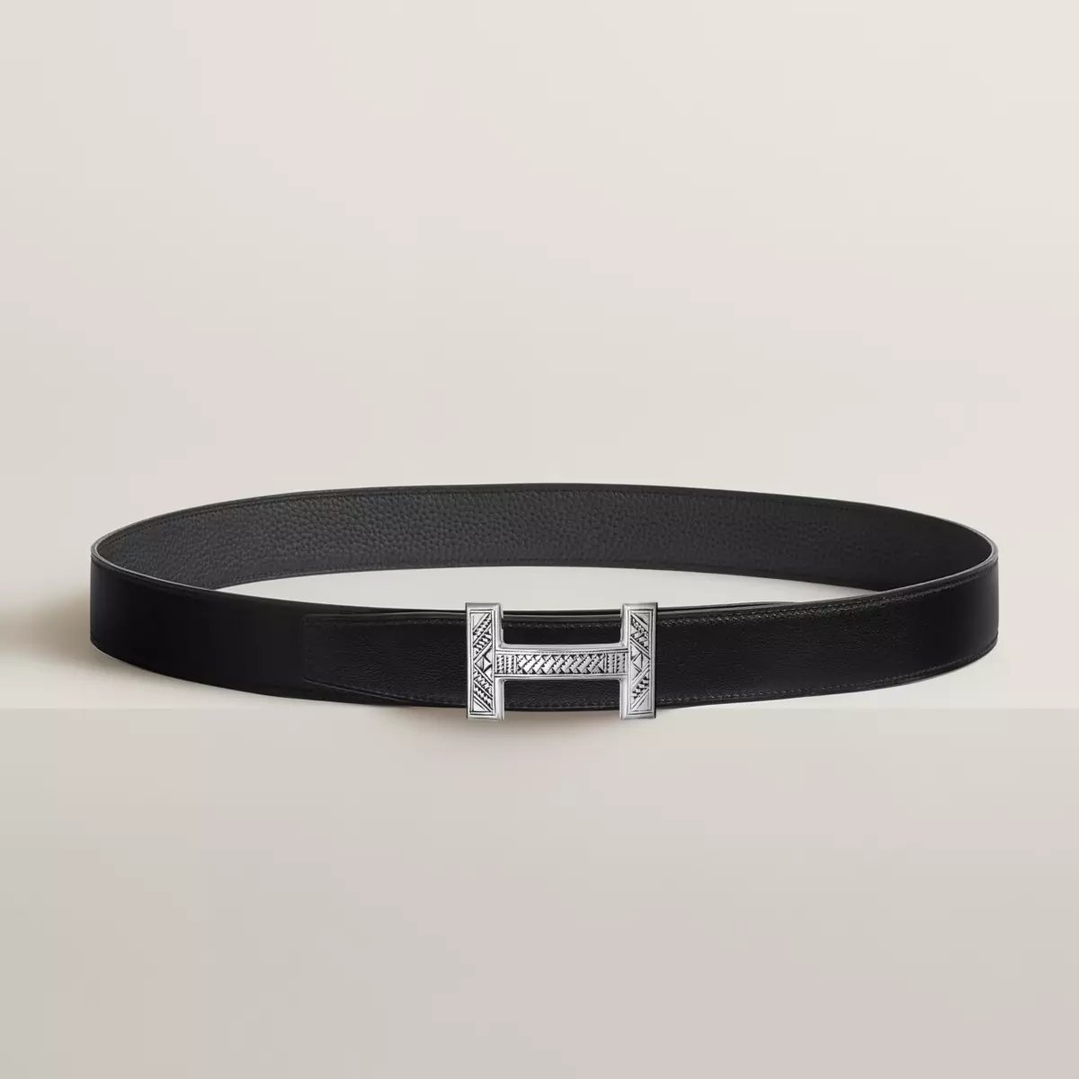 Quizz Touareg belt buckle & Reversible leather strap 32 mm