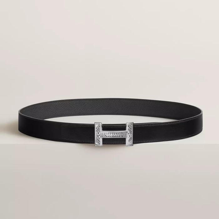 Quizz Touareg Belt Buckle & Reversible Leather Strap 32 MM
