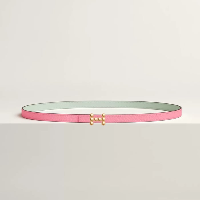 Bubble Belt Buckle & Reversible Leather Strap 13 MM