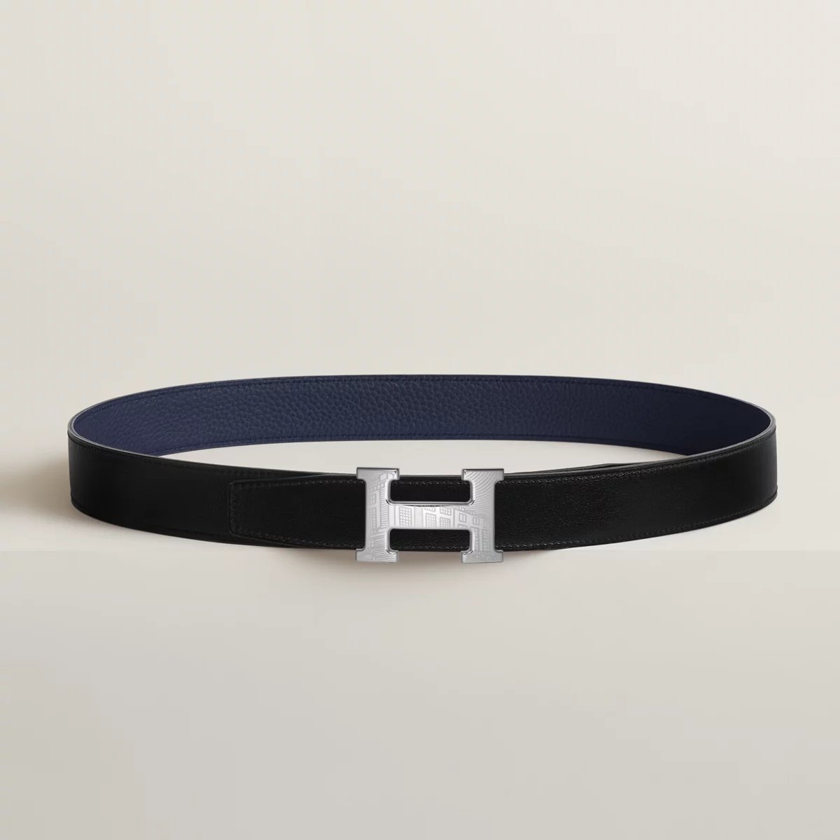 Boucle de ceinture 5382 Faubourg & Cuir de ceinture réversible 32 mm