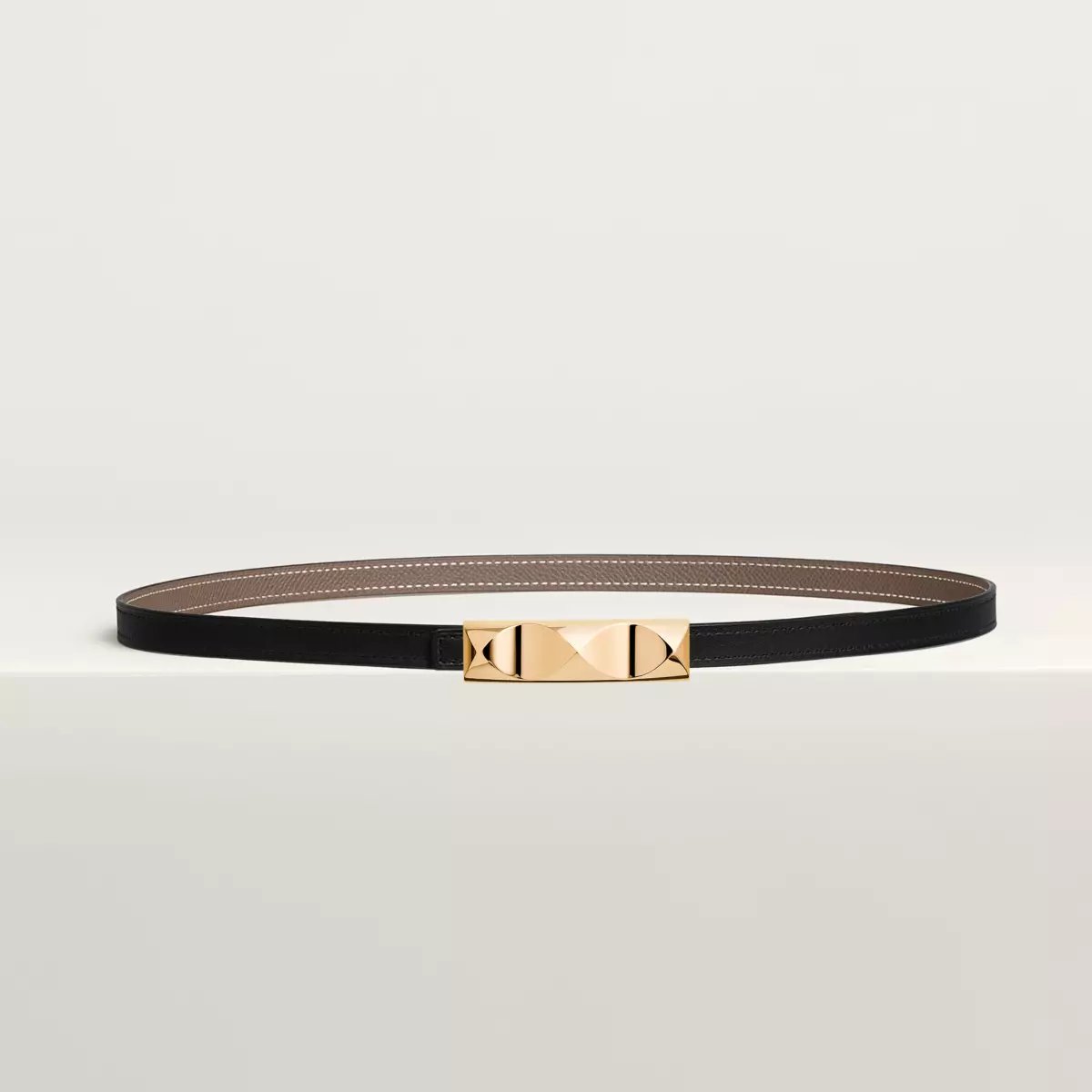 Infini belt buckle & Reversible leather strap 13 mm