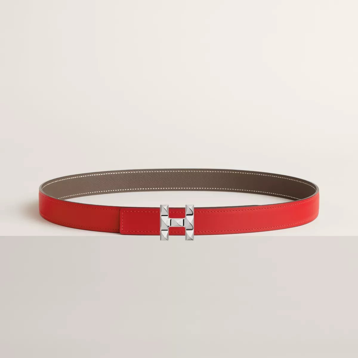 H Infini belt buckle & Reversible leather strap 24 mm