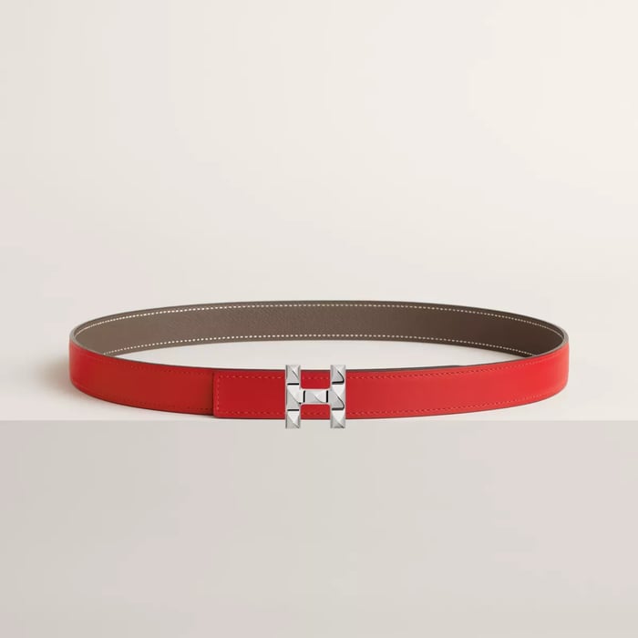 H Infini Belt Buckle & Reversible Leather Strap 24 MM