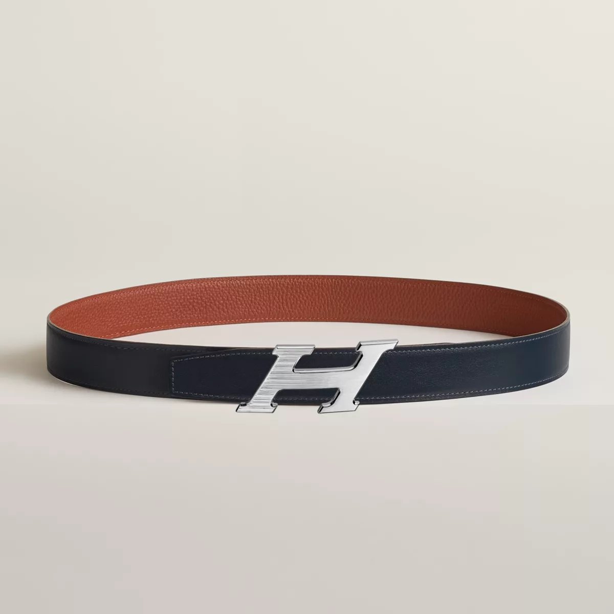H Speed belt buckle & Reversible leather strap 32 mm
