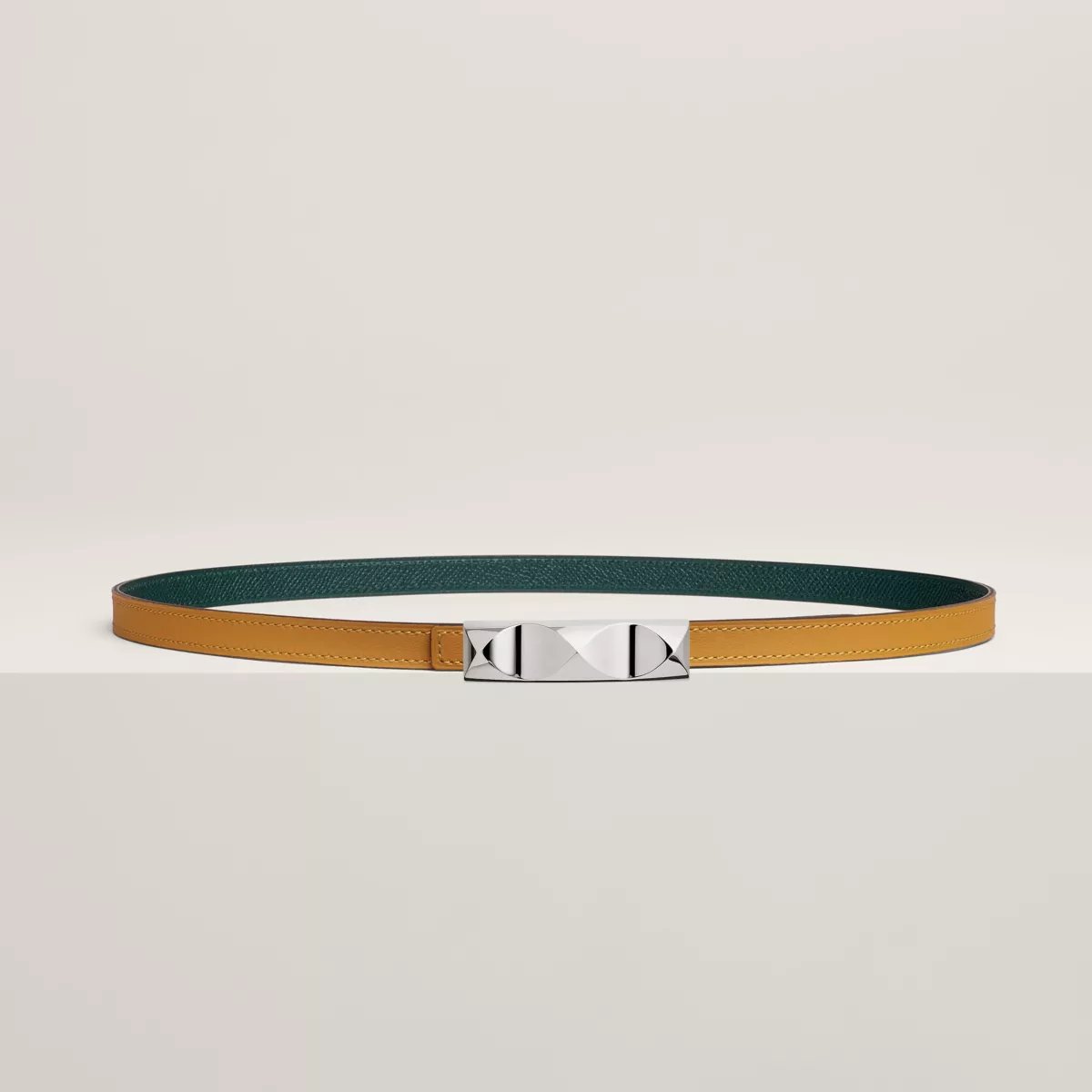 Infini belt buckle & Reversible leather strap 13 mm