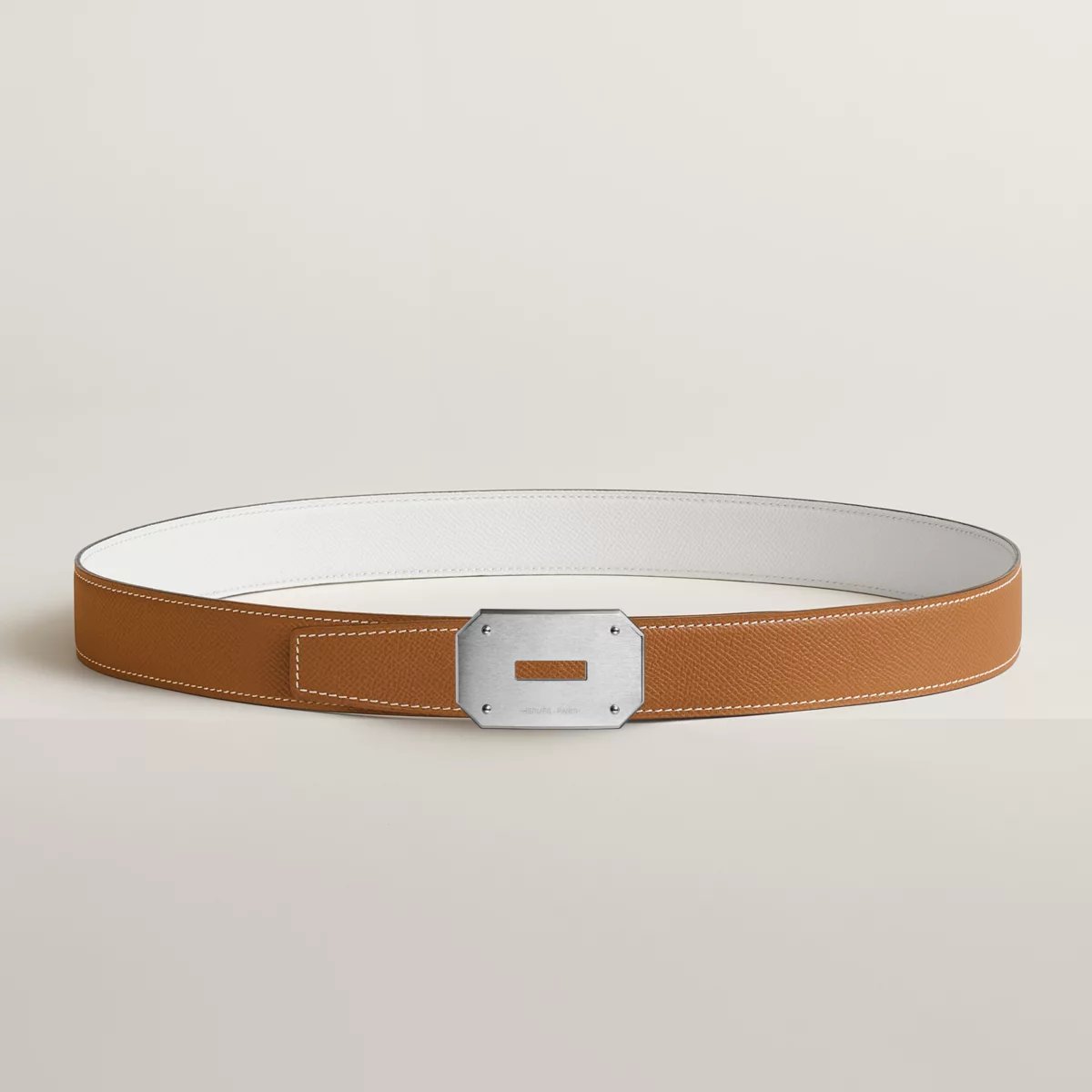 Neo belt buckle & Reversible leather strap 32 mm