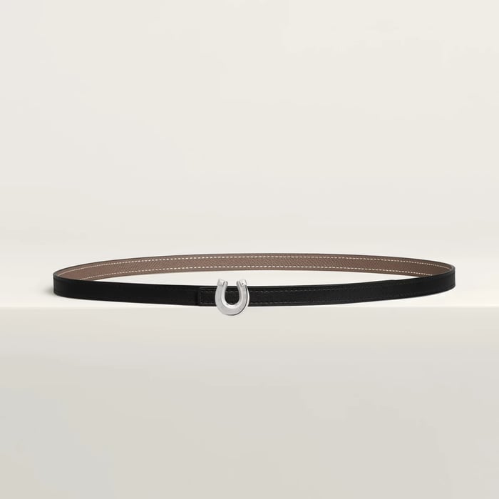 Lucky Jockette belt buckle & Reversible leather strap 13 mm