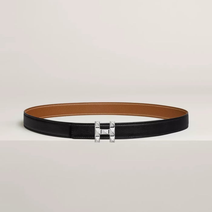 H Infini Belt Buckle & Reversible Leather Strap 24 MM