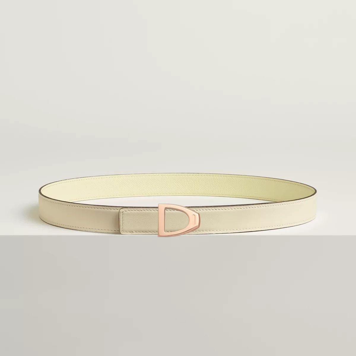 Cavaliere belt buckle & Reversible leather strap 24 mm