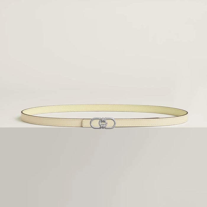 Plaisance belt buckle & Reversible leather strap 13 mm