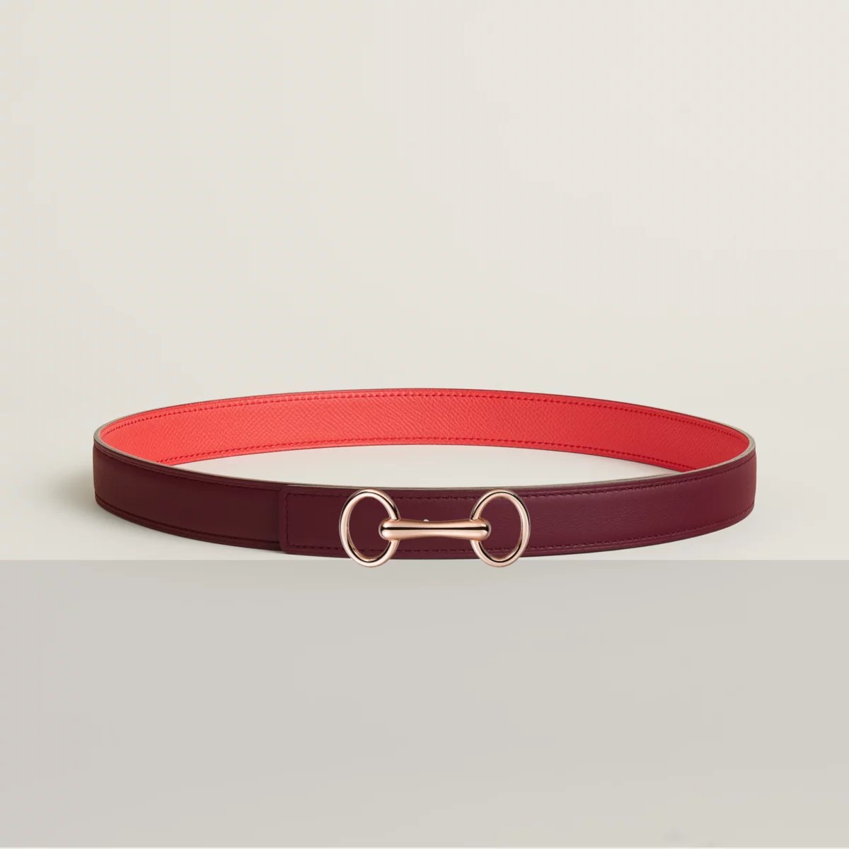 Heritage belt buckle & Reversible leather strap 24 mm