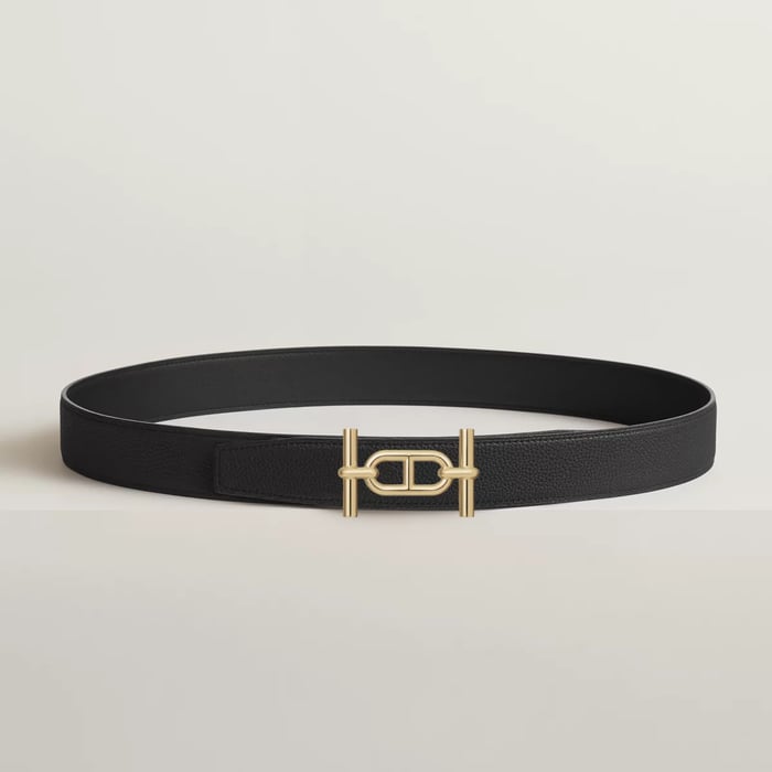 Ancre Belt Buckle & Reversible Leather Strap 32 MM