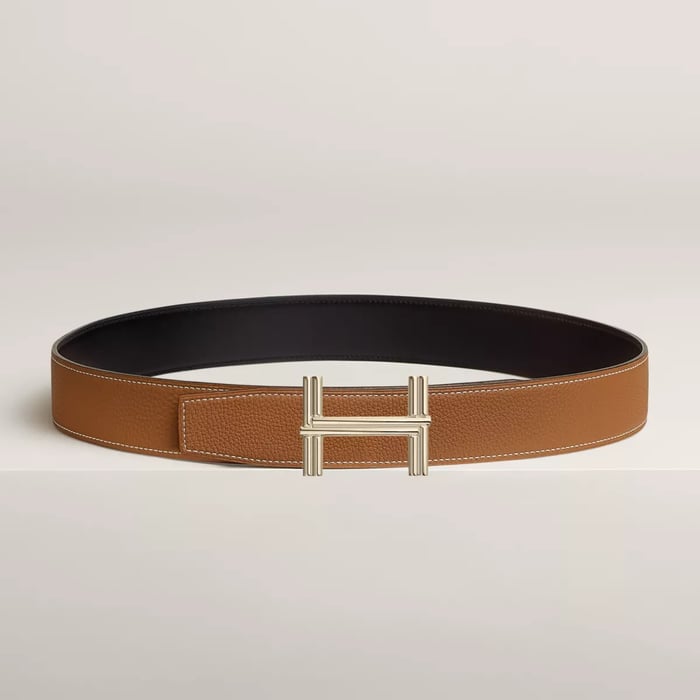 Traverse Belt Buckle & Reversible Leather Strap 38 MM