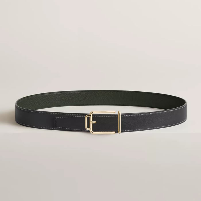 Volte-face Reversible Belt Buckle & Reversible Leather Strap 32 MM