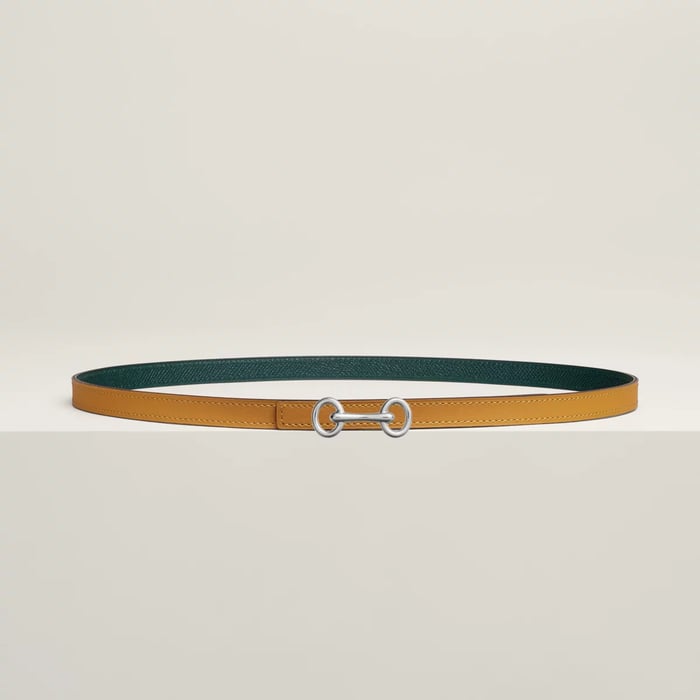 Heritage belt buckle & Reversible leather strap 13 mm