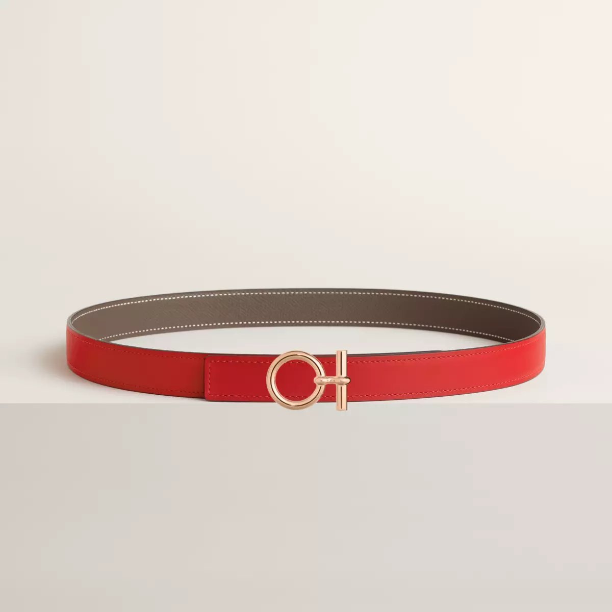 Flot belt buckle & Reversible leather strap 24 mm