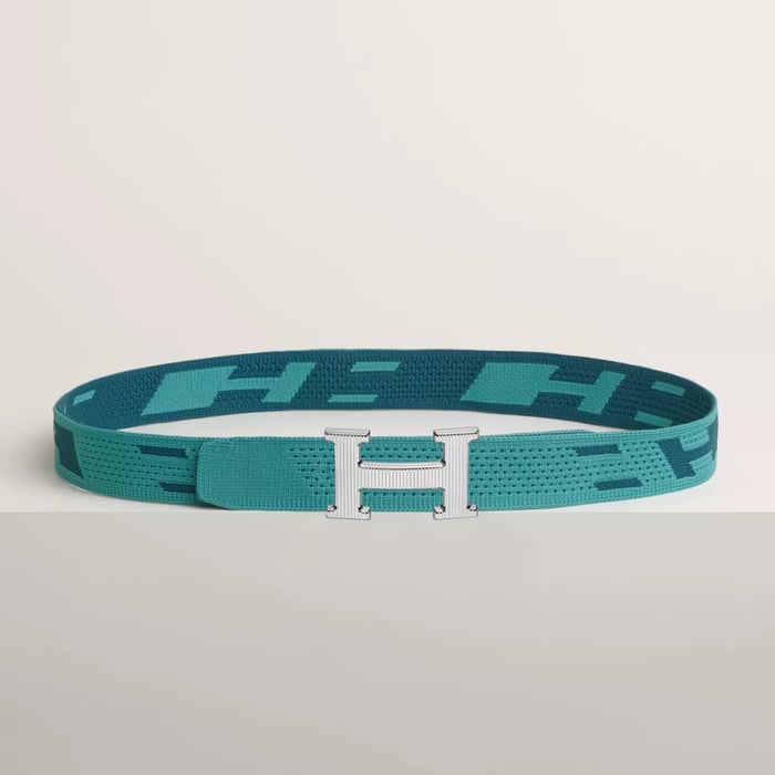 ベルトバックル 《Hストリエ》 & ニットベルト 《スプリント》 32 mm