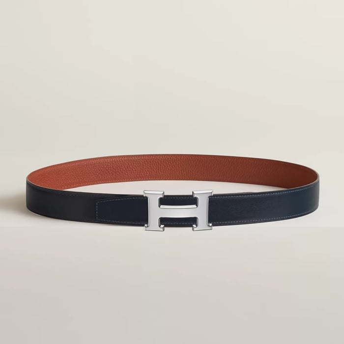H 벨트 버클 & 리버서블 가죽 스트랩 32mm