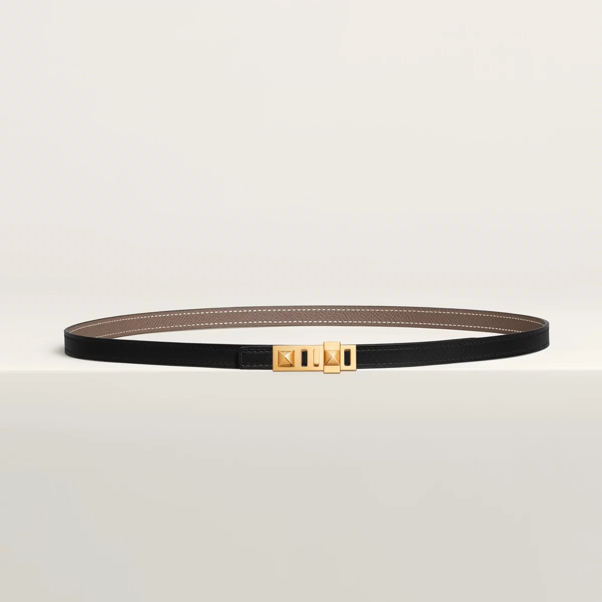 Collier de Chien belt buckle & Reversible leather strap 13 mm