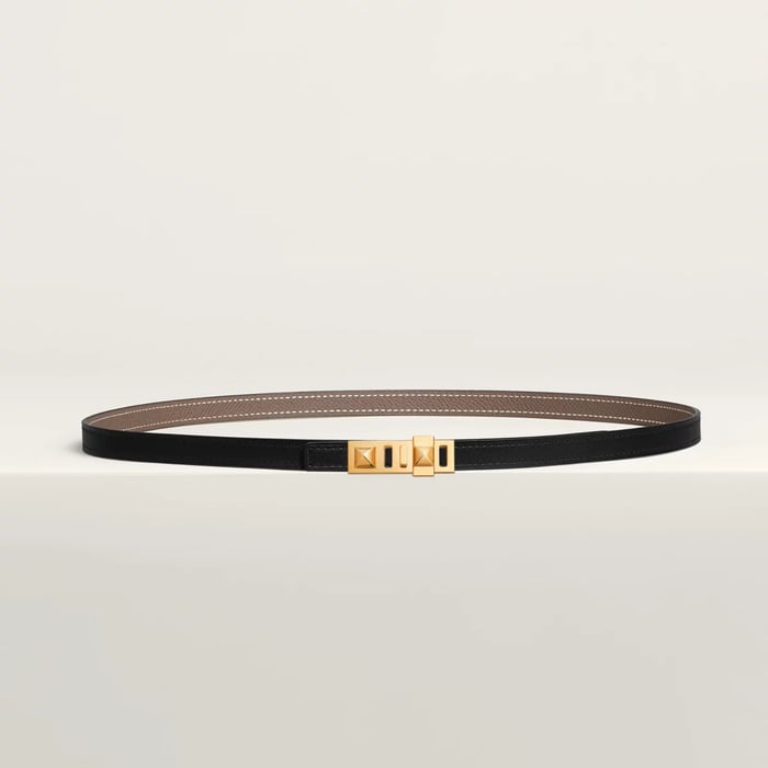 Collier de Chien belt buckle & Reversible leather strap 13 mm