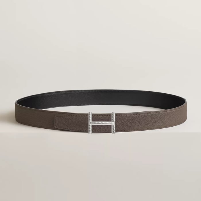 Hisseo Belt Buckle & Reversible Leather Strap 32 MM